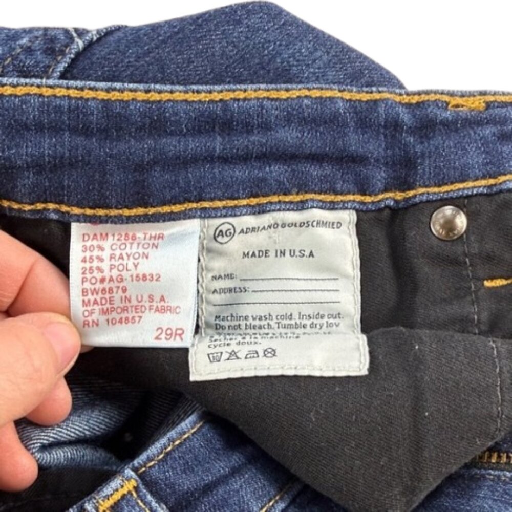 AG Adriano Goldschmied The Stevie Slim Straight Jeans • Y2K Low Rise • 29 - Picture 6 of 8